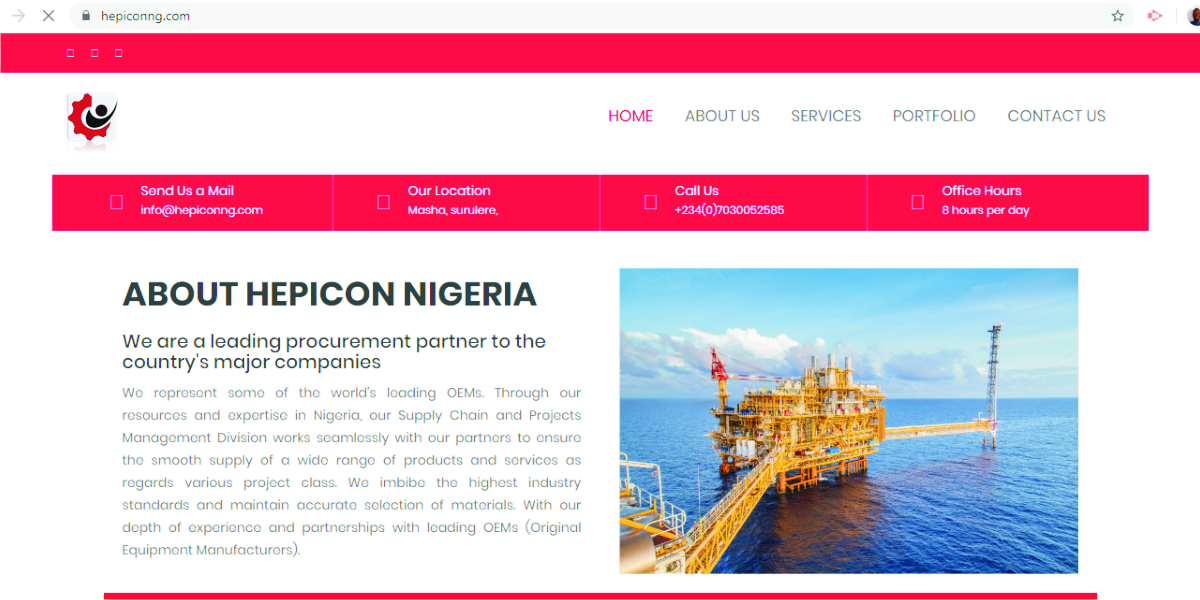Website design, Lagos